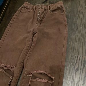 shein brown jeans